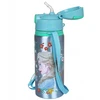 Disney Ledynmetis Anna Elsa Aliuminio TERMINIS BUTELIS, su kandikliu, VANDENS BIDONAS su dirželiu per petį, mergaitėms 600ml