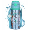 Disney Ledynmetis Anna Elsa Aliuminio TERMINIS BUTELIS, su kandikliu, VANDENS BIDONAS su dirželiu per petį, mergaitėms 600ml