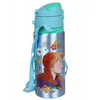 Disney Ledynmetis Anna Elsa Aliuminio TERMINIS BUTELIS, su kandikliu, VANDENS BIDONAS su dirželiu per petį, mergaitėms 600ml