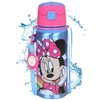 DISNEY Minnie Mouse aliuminio TERMINALINIS BUTELIS, su kandikliu, VANDENS BUTELIS su dirželiu per petį, mergaitėms 600 ml