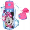 DISNEY Minnie Mouse aliuminio TERMINALINIS BUTELIS, su kandikliu, VANDENS BUTELIS su dirželiu per petį, mergaitėms 600 ml