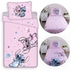 Patalynės komplektas DISNEY Stitch DWUSTRONNA, bawełniana pościel na zamek 140x200 cm
