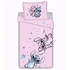 Patalynės komplektas DISNEY Stitch DWUSTRONNA, bawełniana pościel na zamek 140x200 cm