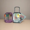 Disney Stitch Lagaminas kūrybiniams darbams piešti kreidelėmis spalvinimo knygelė
