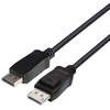 DisplayPort kabelis DELTACO 2m, 8K, DP 1.4, DSC 1.2, LSZH juodas / DP8K-1020-LSZH