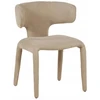 Dizainerio minkšta kėdė svetainei ir valgomajam Tobi beige Kare Design