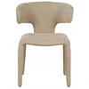 Dizainerio minkšta kėdė svetainei ir valgomajam Tobi beige Kare Design