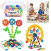 DK KONSTRUKCINIAI BLOKAI Gears SNOWFLAKES Jungtys DĖŽĖ