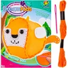 DK Kūrybinis RINKINYS vaikams Siuvinėjimo RINKINYS MASCOT FOX PLUSH siūti