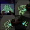 DK „Magic Board“ DAŽYMAS ŠVIESOS trafaretais A4 LED rašiklis