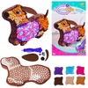 DK MASCOT kūrybinis siuvimo rinkinys siuvinėjimas DOG DACHSHUNDIY pagalvė