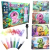 DK Meninis rinkinys DAŽYMAS SU GLITTER SAND 3D efektų dinozauru