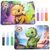 DK Meninis rinkinys DAŽYMAS SU GLITTER SAND 3D efektų dinozauru