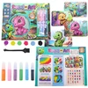 DK Meninis rinkinys DAŽYMAS SU GLITTER SAND 3D efektų dinozauru