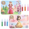 DK Meninis rinkinys DAŽYMAS SU GLITTER SAND 3D princesės efektu