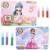 DK Meninis rinkinys DAŽYMAS SU GLITTER SAND 3D princesės efektu