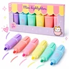 Dlp Industry Bv Mini pasteliniai žymekliai 6vnt Kawaii Cat Capybara Planner