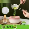 DO MATCHA RINKINYS 8 DALIES JAPONIŠKIO CEREMONINIO KERAMINIS DUBULAS