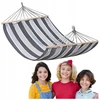DOMAREX DIDELIS DVIMENYS SODO HAMAKAS STRONG XXL 290x150 CM GALVAS 120 CM + VIRVĖS
