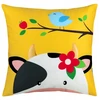 Domarex POSZEWKA NA PODUSZKĘ SAFARI 40x40 VELVET KROWA DO POKOJU DZIECIĘCEGO