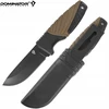 Dominator Uc Dominator Urban Combat Išgyvenimo peilis su kietu ašmeniu, ašmenys 7,5 cm, su dėklu, rudas/juodas