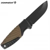 Dominator Uc Dominator Urban Combat Išgyvenimo peilis su kietu ašmeniu, ašmenys 7,5 cm, su dėklu, rudas/juodas