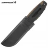 Dominator Uc Dominator Urban Combat Išgyvenimo peilis su kietu ašmeniu, ašmenys 7,5 cm, su dėklu, rudas/juodas