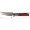 Dominator Uc Dominator Urban Combat Sulankstomas medžioklės peilis, ašmenys 8 cm, pilkas/medinis