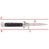 Dominator Uc Spyruoklinis peilis Dominator Urban Combat, juodas