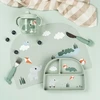 Done By Deer Padarė Deer Silicone Playground Žalias Table Pad