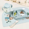 Done By Deer Padarė Deer Silicone Table Pad Tiny Farm Mėlyna