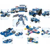 Doris Statybiniai blokai POLICE BIG SET Police Station Robot Cars 824