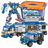 Doris Statybiniai blokai POLICE BIG SET Police Station Robot Cars 824