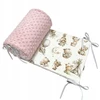 Dot And Panda Ochraniacz do łóżeczka 30x180 PORA NA DOBRANOC Medvilnė Premium MINKY Velvet