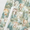 Dot And Panda Ochraniacz do łóżeczka 30x210 MIĘTOWY LAS Medvilnė Premium MINKY Velvet