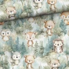 Dot And Panda Ochraniacz do łóżeczka 30x210 MIĘTOWY LAS Medvilnė Premium MINKY Velvet