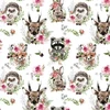 Dot And Panda OCHRANIACZ DO ŁÓŻECZKA ZWIERZAKI W WIANKACH 180 MINKY Velvet MODUŁOWY