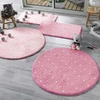 Douceur Dinterieur VAIKIŠKAS KILIMAS MERGAITĖS VAIKŲ KAMBARIAMS, Ø 90 cm, žėrintis