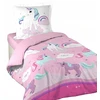 Patalynės komplektas Douceur Dinterieur VAIKŲ PATALYS MERGAITĖMS 140x200 ROŽINĖ MEDVILNĖ LICORNE