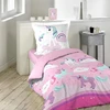 Patalynės komplektas Douceur Dinterieur VAIKŲ PATALYS MERGAITĖMS 140x200 ROŽINĖ MEDVILNĖ LICORNE