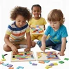 Drobiazgarnia Medinės kaladėlės Tetris Montessori dėlionė 40 vnt. edukacinis galvosūkis