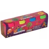 Dromader Lipdymo masė Kids Dough Neon su figūriniais dangteliais, 4 spalvos