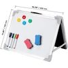 DRY RASE BOARD 40X30CM DVIPUSIS RAŠYMAS BRĖŽIMO ALUMININIS RĖMAS