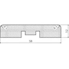 Durų apvadai DOMIDOR, 890 x 2100 mm, balta