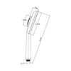 Dušo galvutė 662 Vite Ø130mm/4 režimai chromuota