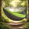 DVIEJI TURISTINIAI PARSIUTINIAI SODO HAMAKAS SU TINKLELIU nuo uodų 270x140cm