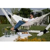 Dviejų asmenų sodo hamakas, medvilninis BOHO, pintas MACRAME šezlongas XL 280x150