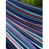 Dviejų asmenų sodo hamakas su skersiniu, 220×160 cm, didelis sodo baras, virvė