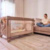 Dviejų lygių kelioninė lovelė 3in1, sulankstoma, papildomas lovos krepšys, Lionelo Ellen