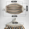 DVIGUBAS SODO HAMAKAS XXL 260X150CM 60CM MEDINIS RĖMAS 300KG